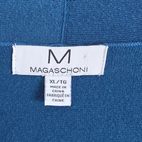 MAGASCHONI | Open Front Cardigan Navy Blue Sz XL - Picture 4 of 6